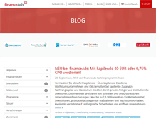 Tablet Screenshot of blog.financeads.net